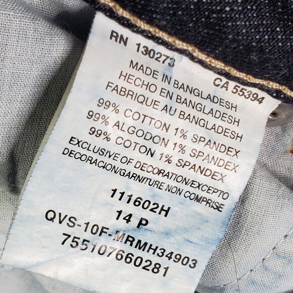 Riders By Lee Jeans Premium Womens 14 P Petite Dark Wash High Rise - Picture 9 of 9